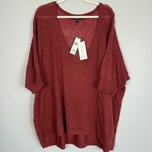 NWT Eileen Fisher Lightweight Merino Wool Sweater - 2X